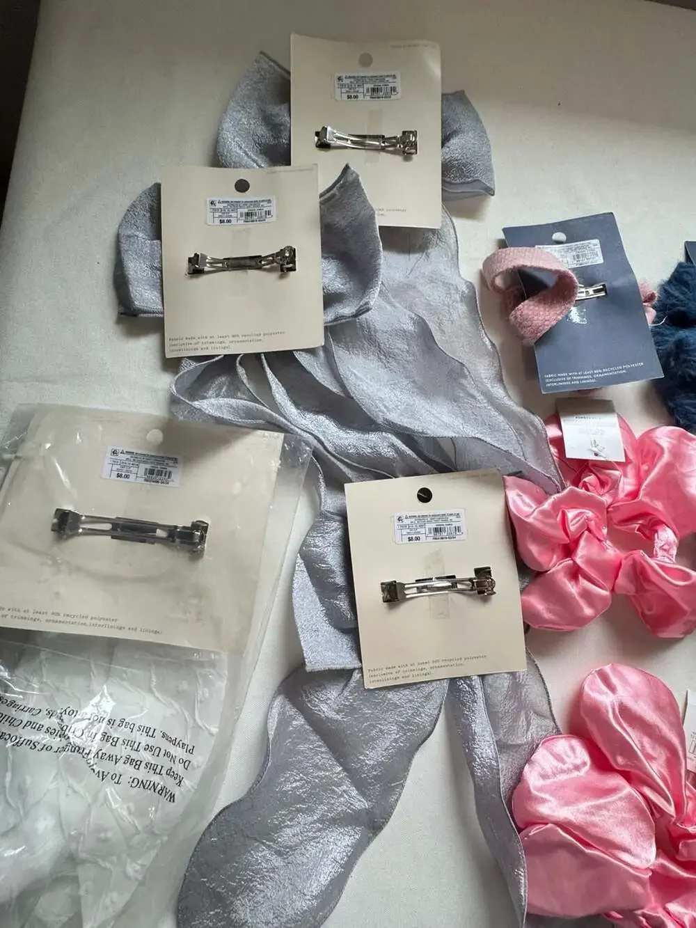 11 Pc Hair Bow & Hair Clip Bundle Coquette Balletcore Cottagecore New